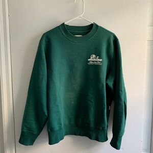 Aime Leon Dore Green Unisphere Crewneck Sweater